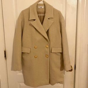 Beige Oversized Coat